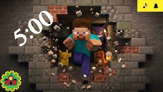 5 Minute Minecraft Pokémon Classroom Countdown Timer (Music & Alarm)