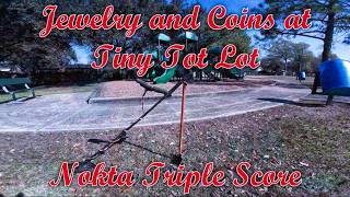 Jewelry and Coins at Tiny Tot Lot Nokta Triple Score