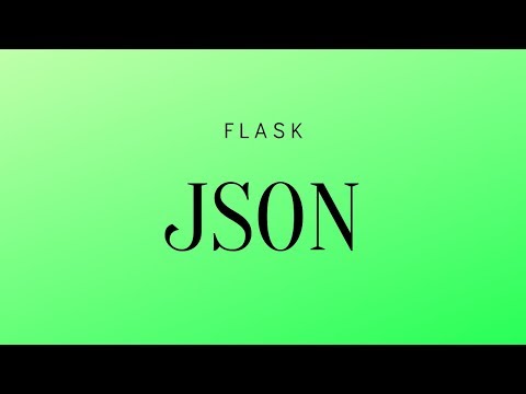 Return JSON Data in Flask 1.1