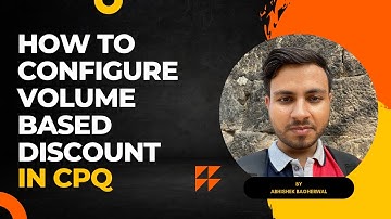 How To Configure Volume Based Discount In CPQ