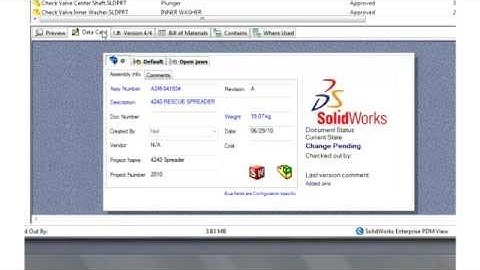 First Look - SolidWorks Product Data  Management (PDM)