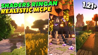 TOP BEST SHADERS MCPE 1.21 & 1.20+ REALISTIC TERBAIK RINGAN | Bsl Shaders #shaders #minecraft screenshot 1