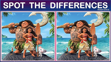 MOANA | ONLY TRUE GENIUS CAN FIND THE DIFFERENCE | 100% FAIL | MOANA MOVIE PICTURE PUZZLE