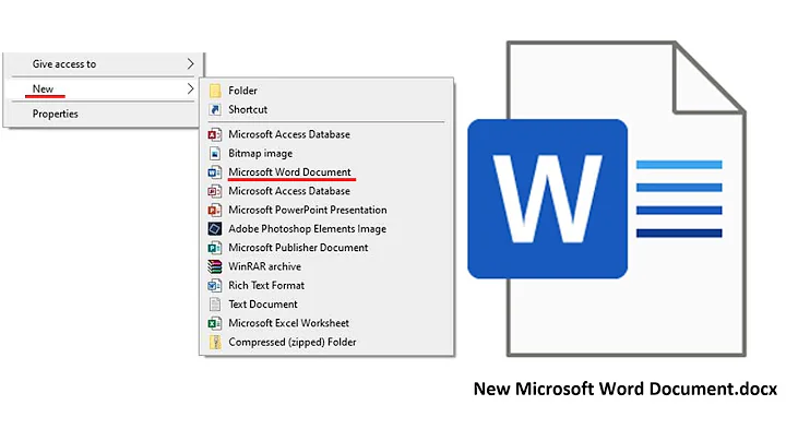 Fix for the Missing Right Click New Microsoft Word Document Choice