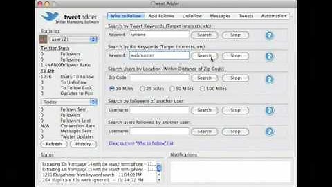 Twitter Tutorial Video 8 of 14 - How To Locate Targeted Niche Followers On Twitter With Tweet Adder