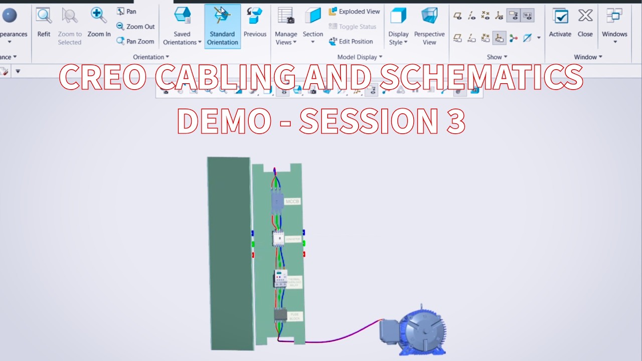CREO CABLING AND SCHEMATICS DEMO_SESSION 3 - YouTube