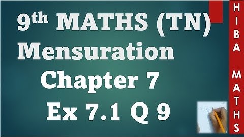 9th maths chapter 7 exercise 7.1 question 9 TN Samacheer hiba maths