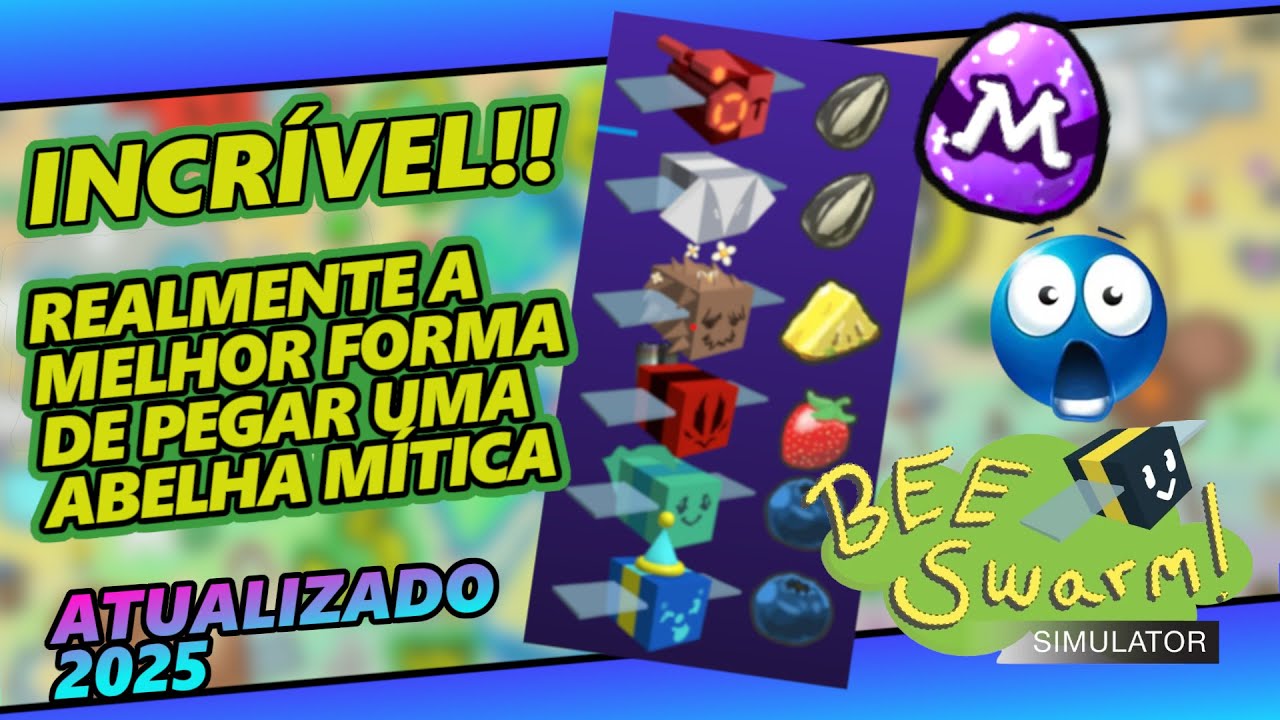 Melhor maneira de conseguir uma abelha Mítica em Bee Swarm Simulator (Inacreditável)