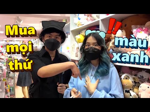 Video Mèo Simmy Mua Tất Cả Mọi Thứ Nhưng Chỉ Màu Xanh - youtube