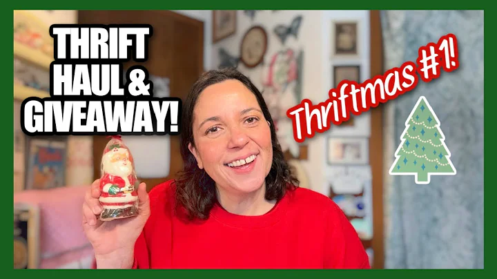 THRIFTMAS DAY 1! Mini Thrift and Goodwill Haul! AND Thriftmas Advent GIVEAWAY #1!
