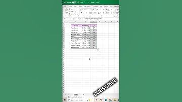 Calculate Age in Excel Using Formula | Easy Excel Trick #focusinguide #shorts20 sec