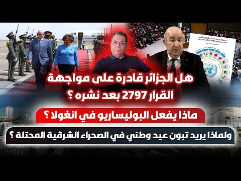 هل الجزائر قادرة على مواجهة القرار 2797 ماذا يفعل البوليساريو في انغولا تبون والصحراء الشرقية 