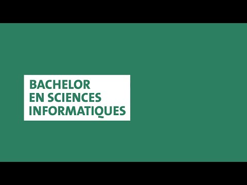 Bachelor en sciences informatiques