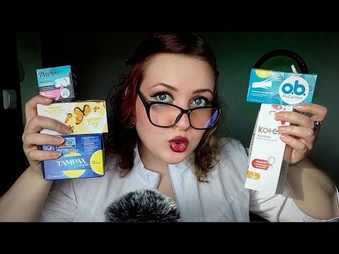 АСМР ЛАСКОВЫЙ АПТЕКАРЬ ПОДБЕРЕТ ТЕБЕ ИДЕАЛЬНЫЕ ТАМПОНЫ 👩‍⚕♥  ролевая игра ASMR шепот 99,9% мурашки