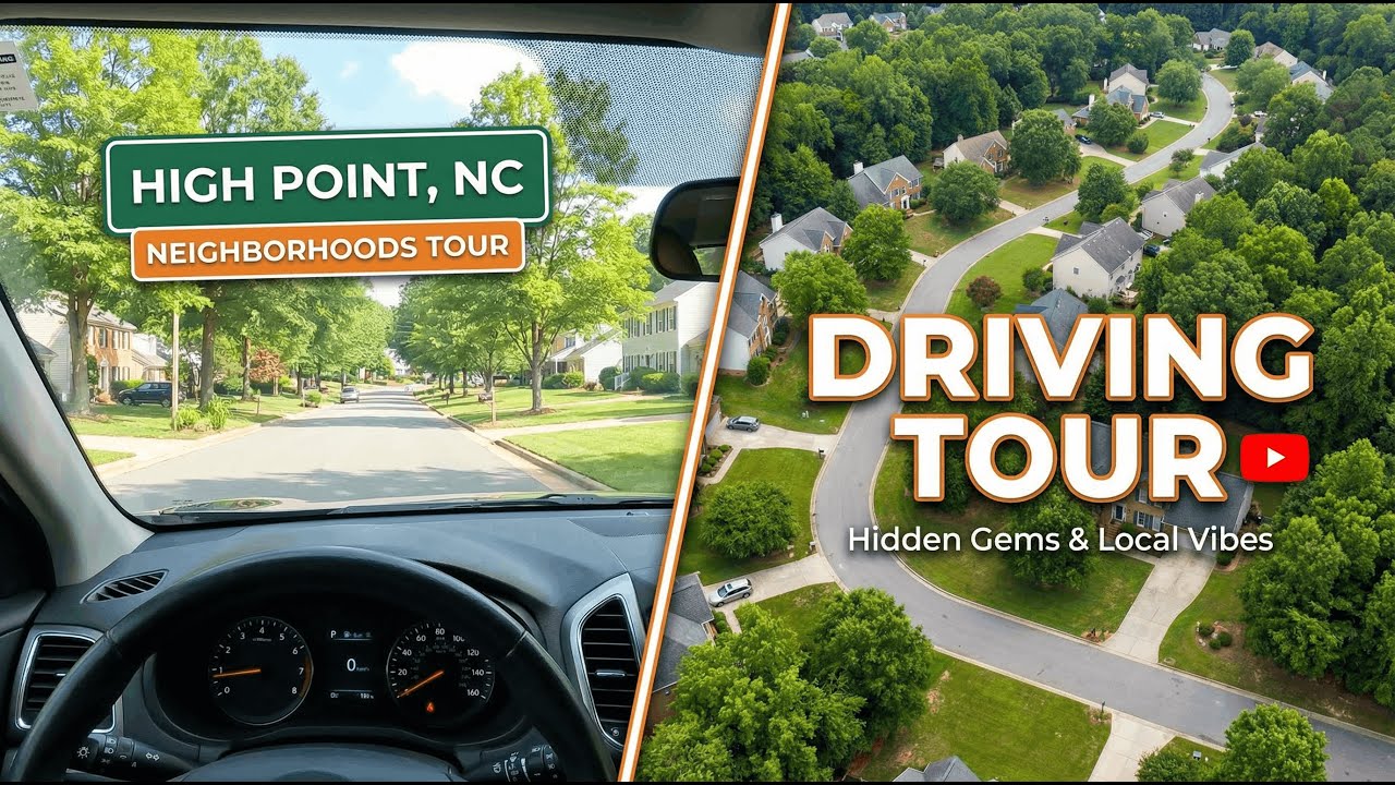 Driving around The Neighborhoods of High Point, North Carolina YouTube