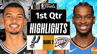 Spurs vs Thunder Highlights Today 1st Qtr| May 20 | 2026 NBA Finals Full Highlights Game 2
