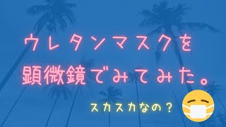 ウレタンマスクはスカスカなの？顕微鏡で１６種類の布マスク生地と比較して分かった驚きの事実！！小学生の夏休み自由研究にも使えるすごい説得力♪