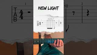 New Light - John Mayer + TAB Free #guitartabs