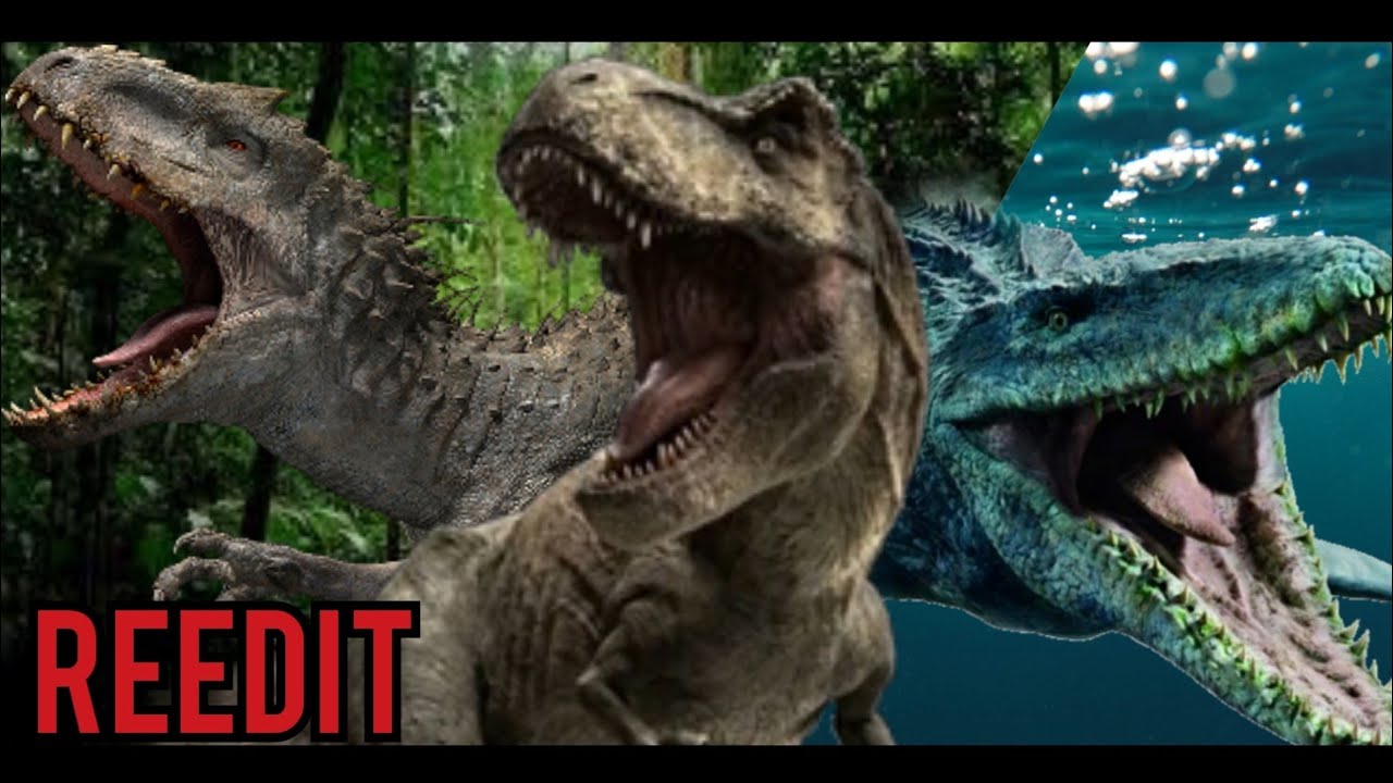 REEDIT // Rap dos jurássicos // T-REX, INDOMINUS REX E MOSASSAURO | all place br