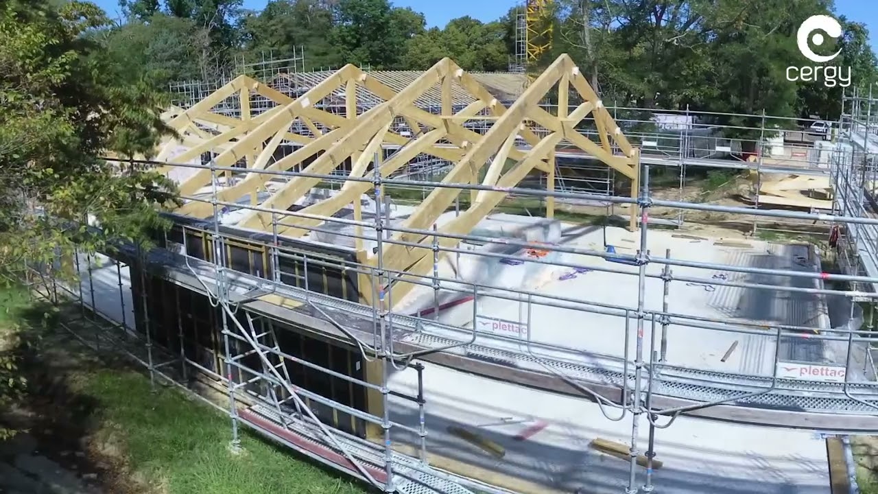Construction de l'accueil de loisirs du Bois de Cergy - Time lapse de novembre 2025