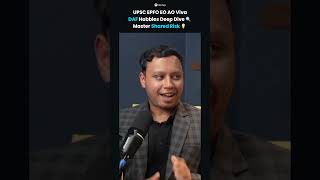 UPSC EPFO EO AO Topper Reveals DAF Strategy | Master Hobbies Prep and Insurance Concept