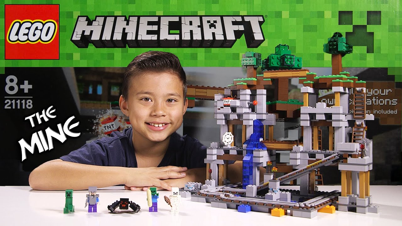 LEGO MINECRAFT - Set 21118 THE MINE - Unboxing, Review, Build - YouTube