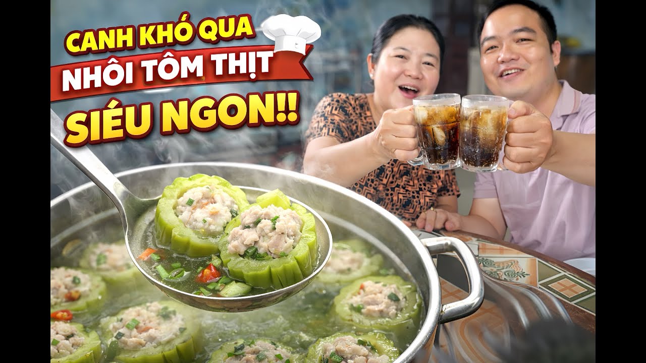 	Ra Vườn Hái Khổ Qua 🌿 Nấu Canh Khổ Qua Nhồi Tôm Thịt Ngon Quên Lối Về | Bà 9 Vlog