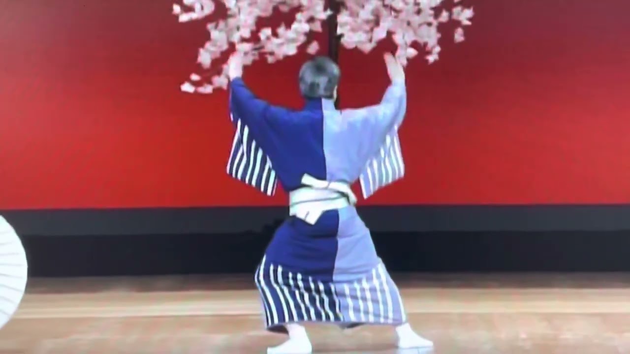新舞踊 弘扇舞姿より「人生桜」(唄 #中村美津子) 男踊り - YouTube