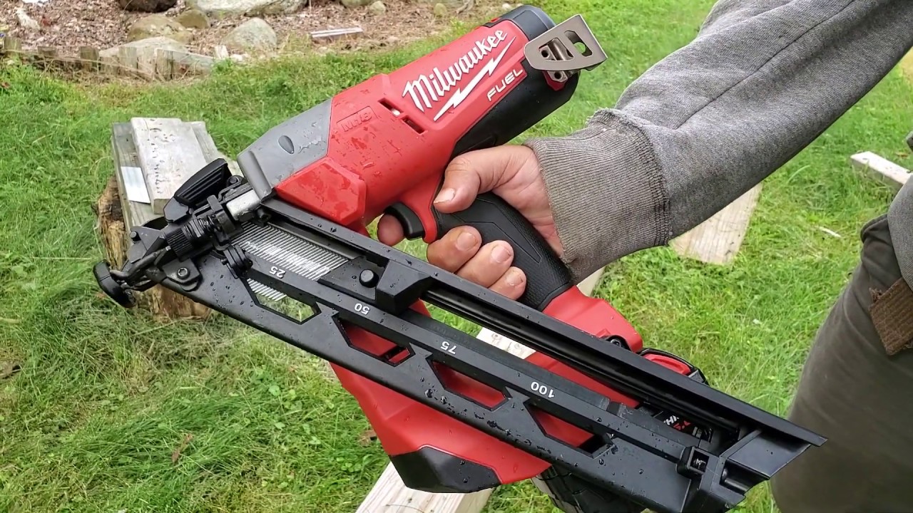MILWAUKEE M18 Fuel 15ga Angled Finish Nailer YouTube
