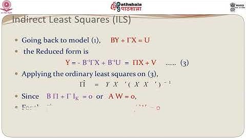 M-05. Simultaneous equations models: the indirect least squares estimation