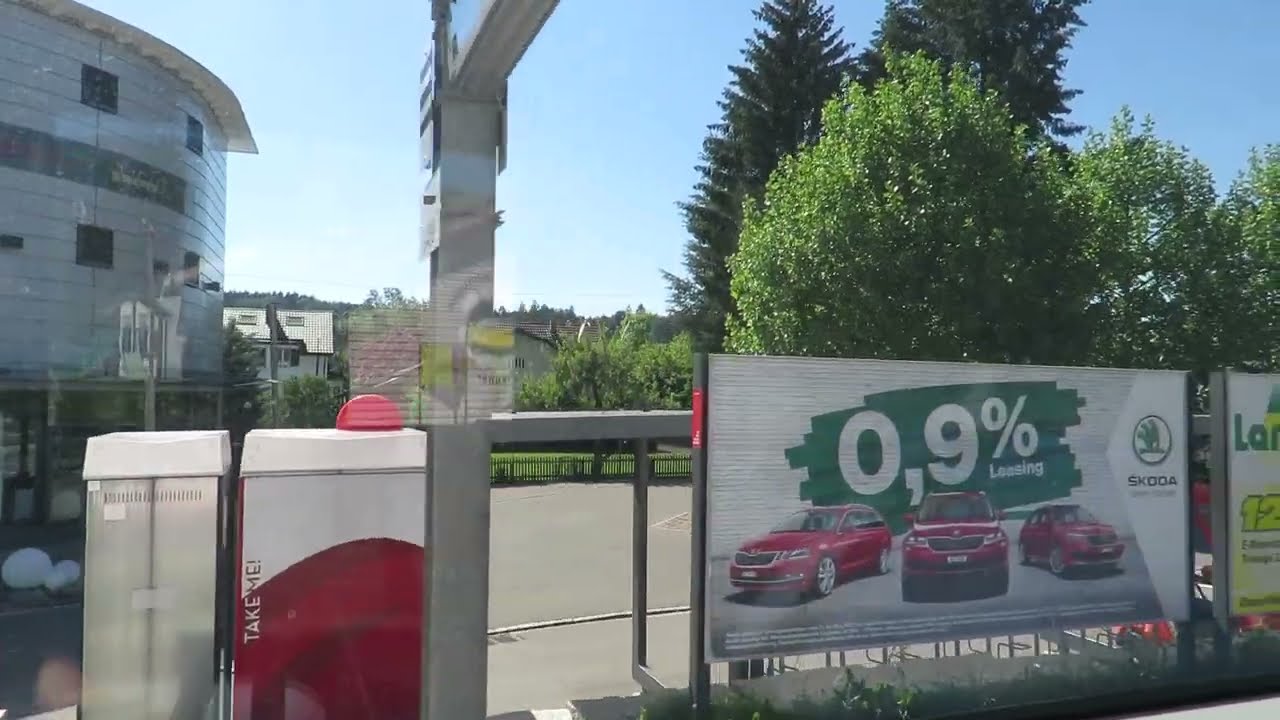 Zug Mitfahrt Schöftland - Aarau , Schöftland Nordweg - Hirschthal , Train ride, Viagem de trem