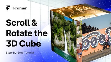 Framer Scroll Animation Tutorial:  Build an Interactive Rotating 3D Cube from Scratch || Free Remix