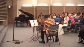 Angklung Duet Winda & Stephen Sing Heavenly Song At The Wedding