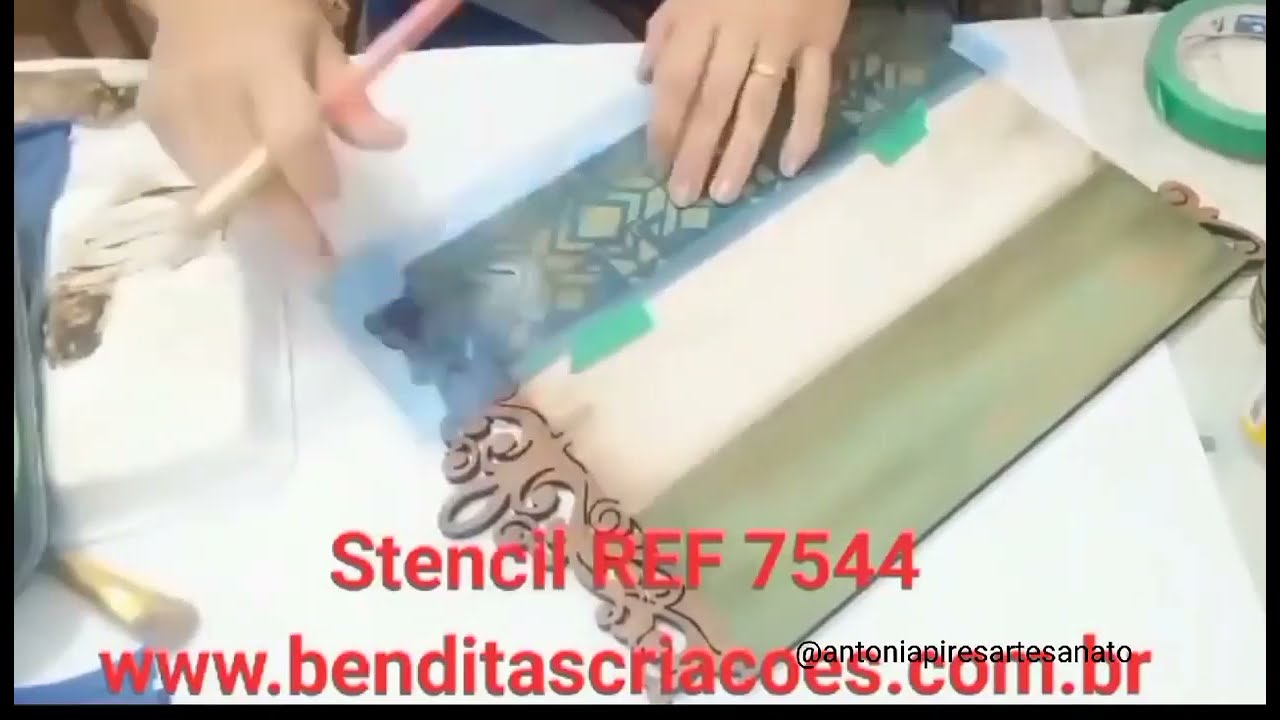 DIy placa de MDF Decorada - Vídeo rápido (a lista de materiais está transcrita durante o vídeo )