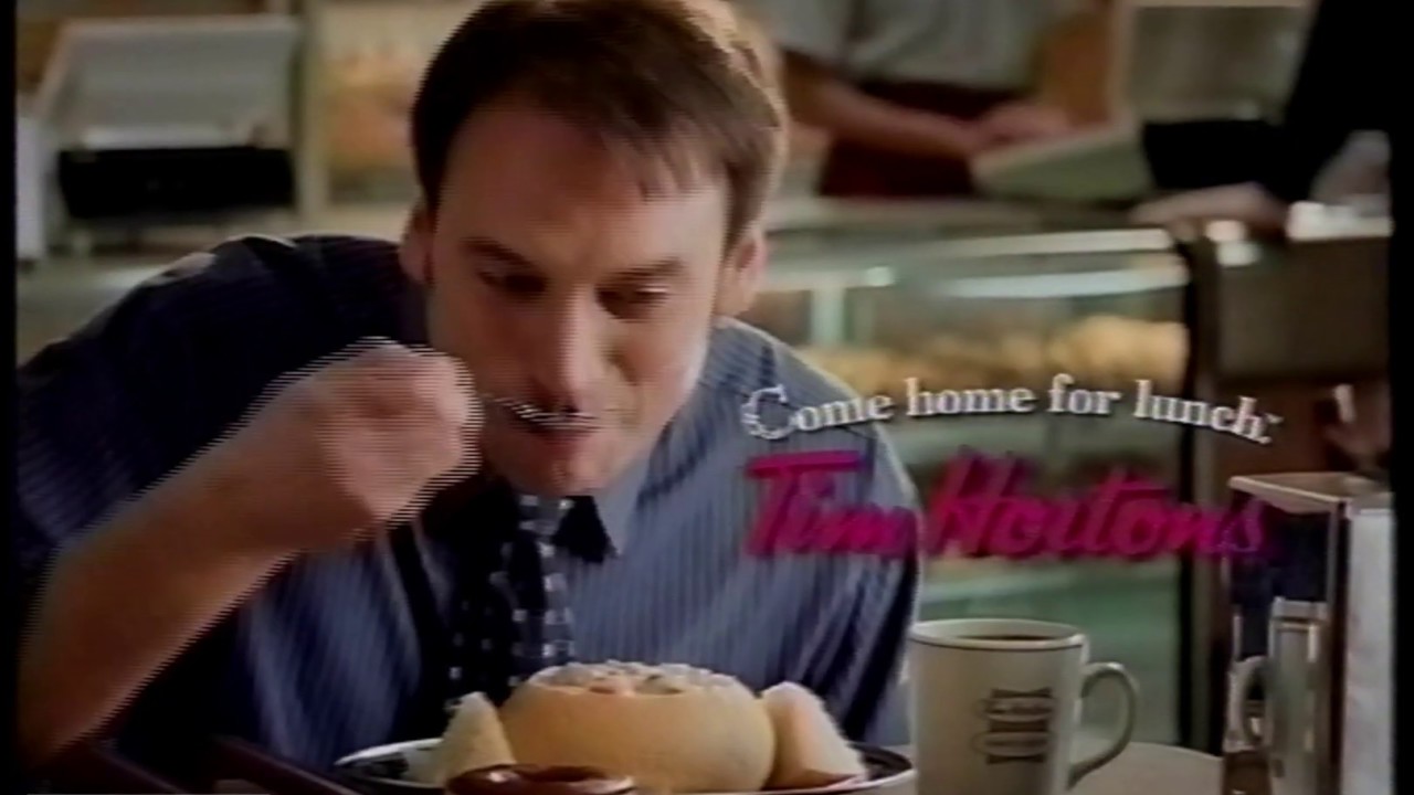 2001 Tim Horton's Commercial Chicken Stew In Oven Baked Bread Bowl