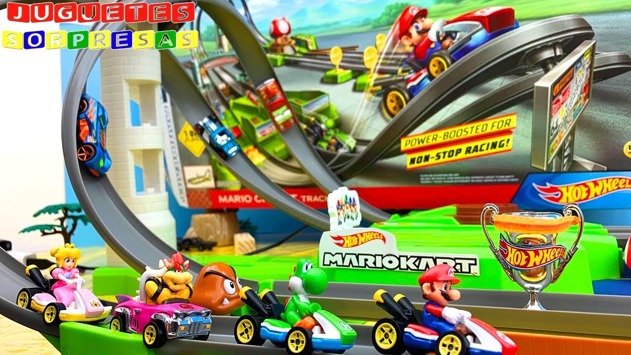 MARIOKART mario circuit track set HOT WHEELS 🏆🚗🏎🏆 Carros de