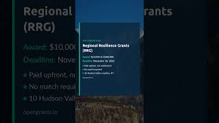 $10K to $200K, paid upfront | The Understory grant