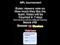 Match 10 #nfl #superbowl #football #nflteams #sports