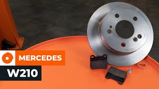 Se en videoguide om hvordan du skifte MERCEDES-BENZ E-CLASS (W210) Bremsekloss-sett