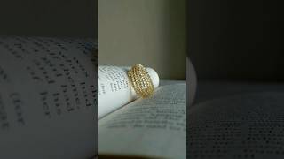 Herringbone Ring✨ #100dayschallenge #herringbone #diy #aesthetic #beadedjewelry #handmade #tutorial