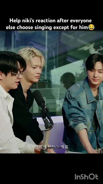 Niki's reaction got me😂 #enhypen#heeseung#jay#jake#sunghoon#sunoo#jungwon#niki#shorts#viralshorts