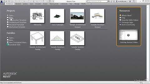 Using The Recent Files Screen And Application Menu   TUTORIAL REVIT ARCHITECTURE