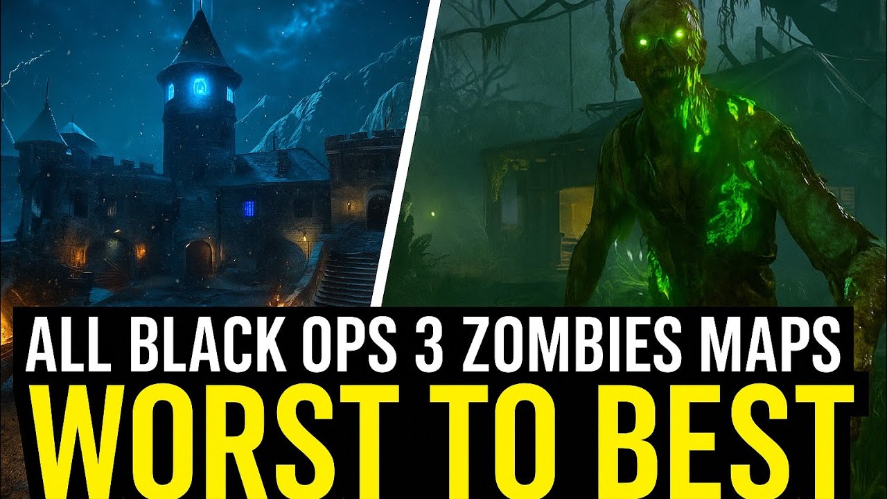 Black Ops 3 Zombies Maps Ranked! (Worst to Best) - YouTube