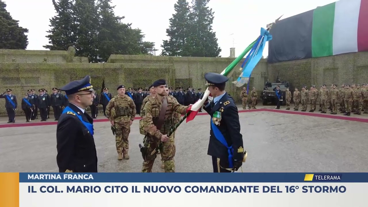 Martina Franca.  Il Col.  Mario Cito il nuovo comandante del 16° stormo.