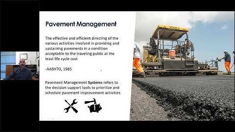 Pavement Condition Index Webinar presented by Abiel Carrillo, P.E.