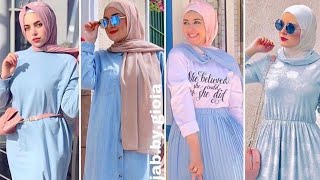 تنسيقات محجبات لفصل الصيف 2020تنسيقات فساتين صيفية في كل الألوان موضة daily outfit for hijab|simple