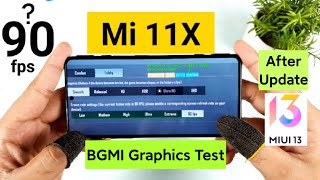 Mi 11X BGMI 90fps Support Test After Miui 13 Update Snapdragon 870 