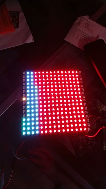 LED array, random code - YouTube