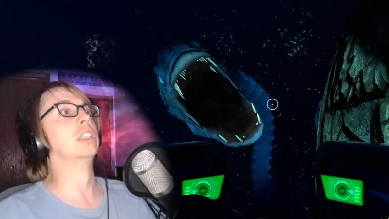 Snake Eel Thing 'bout ta make a snack of me - Subnautica Modded | Stream Clip