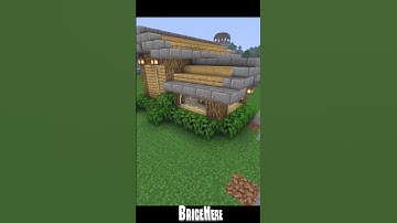 How to build a Starter House in Minecraft part 6 #minecraft #tutorial #trendingshorts #short #shorts